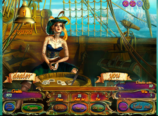 Двойна игра машина Pirate Treasures