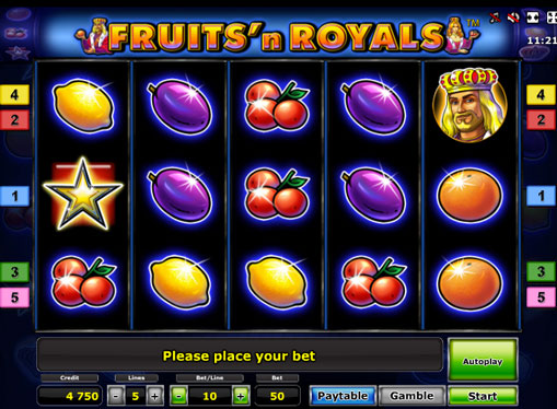 Слот машина Fruits'n Royals Deluxe