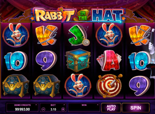 Реални пари слот машини - Rabbit in the Hat