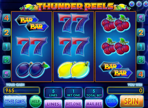 Слотове Thunder Reels играйте за пари